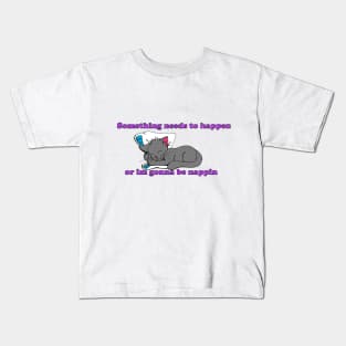 Sleepy Kitty Kids T-Shirt